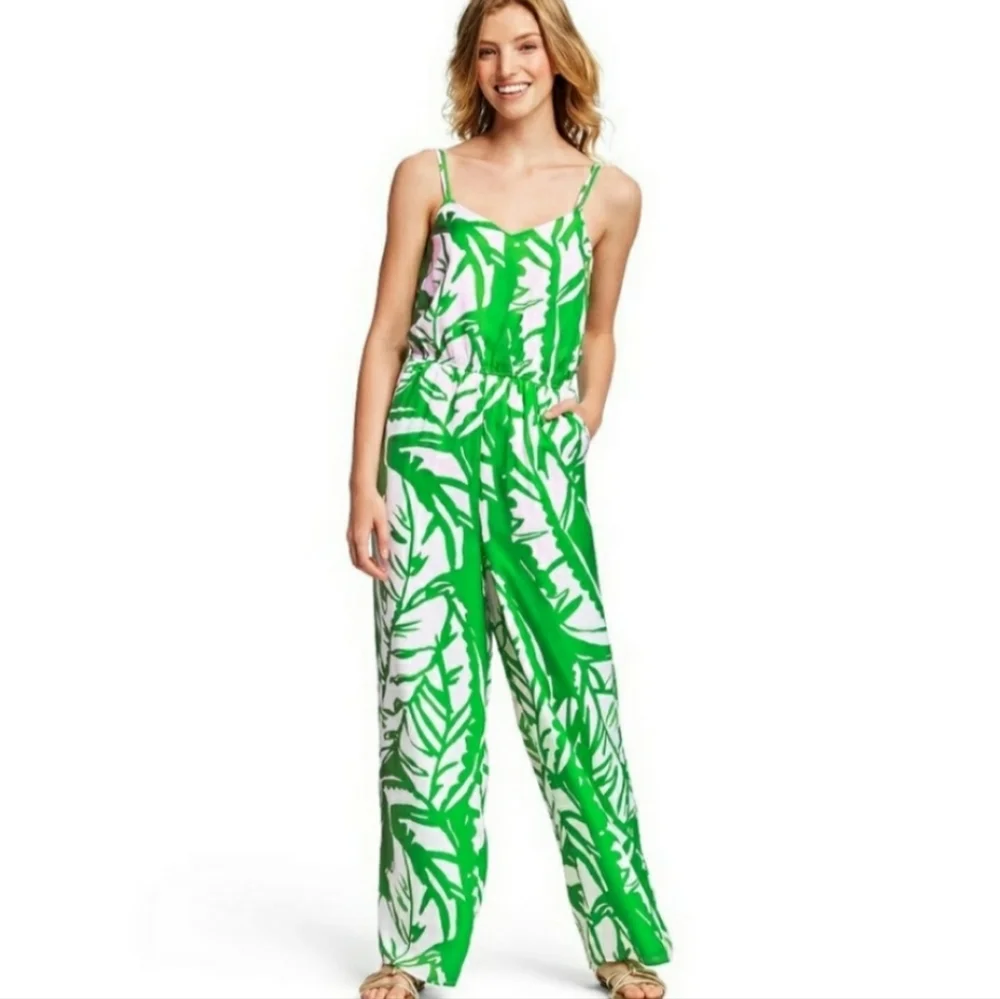Lilly Pulitzer for Target Leaf Print Jumpsuit Size Small - Picture 3 of 13